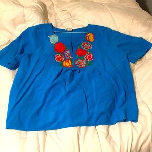 Beautiful royal blue Ariat blouse